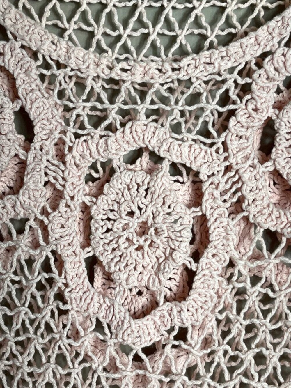 Yaira Crochet Vest Peach Pullover Cotton Top Cottagecore Dainty Fairy Womens S - Picture 5 of 5